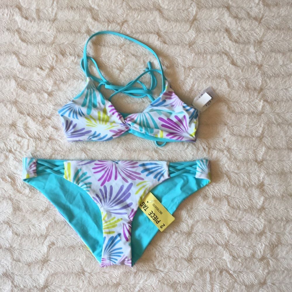 Land’s End Reversible Bikini Set Sz S